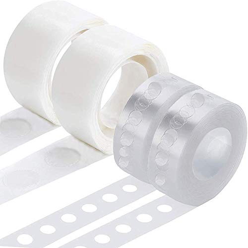 Image of Rozi Decoration Balloon Accessories Tool Kits (Balloon Chain /Arch & Glue Dot 2 roll Each) Transparent,non toxic,4 pieces