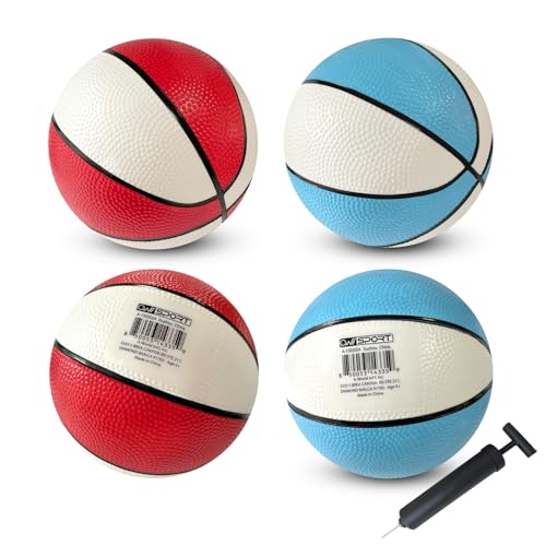 awii sport Mini Basketball - 7 Inch, Mini Hoop Outdoor Basketball Set & Indoor, for Small Basketball Hoops & Pool Basketball Parties - 4 Pack