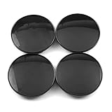 RhinoTuning 4 Stück Satz 68mm Nabenkappen OD 68mm ID 62mm adnabenabdeckungen Nabenabdeckungen Radnabenabdeckungen Kompatibel mit LM Rad Volk Racing TE37 für 654FR (schwarz)