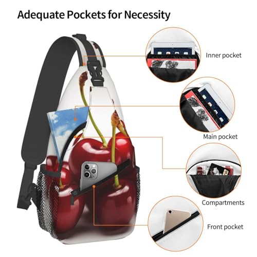Bolso de Pecho Cruzado Chilean Cherries para Hombre y Mujer miniatura 4