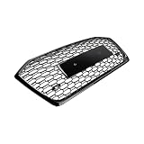 Astra Depot RS6 Style Grille Upper Honeycomb Radiator Grill or Audi A6 S6 2019 2020 2021 2022 2023 Do not fit RS6 Replace 4K0853651 4K0853651B, Glossy Black