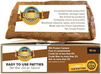 Mann Lake Ultra Bee Pollen Substitute Patties, 10 Lbs