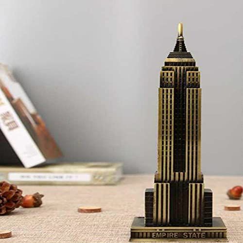 CHOUDOUFU Statue Skulptur Deko Antike Bronze American Empire State Building Modell Metallfigur Weltberühmte Wahrzeichen Architektur Souvenir Geschenk Home Decor Cover