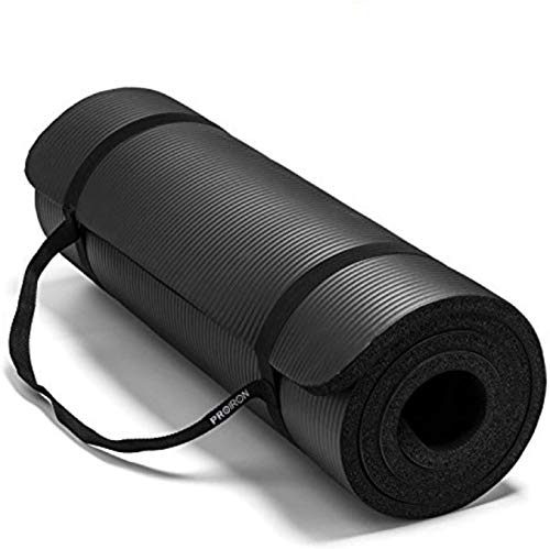 PROIRON Colchonetas de Yoga Antideslizante Espesa para Pilates, Gimnasio Fitness or en Casa con Tirante -180cm x 61cm x 15mm