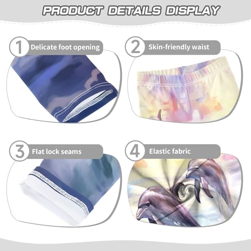 Toddler Girls Leggings Printed Yoga Pants Leggings Jumpping Dolphins for Kids3