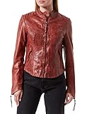 Lässige Lederjacke Freaky Nation Damen Charis-FN LA Lederjacke, Cognac, L