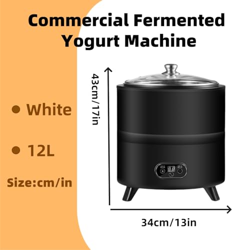 Maszynka do jogurtu ze sterowaniem LCD, regulowana temperatura i czas, wielofunkcyjny do jogurtu, natto, octu owocowego - wygodne urządzenie do fermentacji domowej