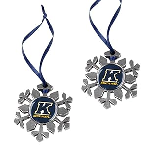 Kent State Golden Flashes – Holiday Snowflake Ornament (2 Count)
