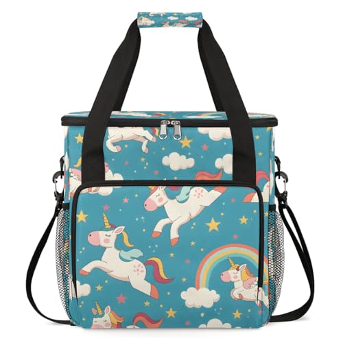 Cute Animal Unicorn Cloud Coffee Maker Carry Bag Compatible with Keurig K-Mini or K-Mini Plus Coffee Travel Bag Portable Waterproof Storage Tote Bag Single Serve Coffee Brewer Carring Case K-Cup Pods -  YoYoYuchong, DM-E-003-0089-01-24CK-0042