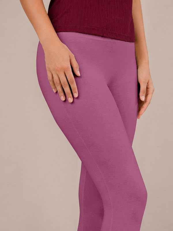 Image of TRENDMALLS Women's Microfiber Elastane Stretch Soft Churidar Length Leggings with Ultrasoft Waistband