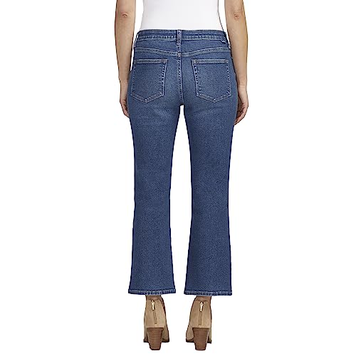 JAG Jeans Women's Eloise Mid Rise Cropped Bootcut Jeans3