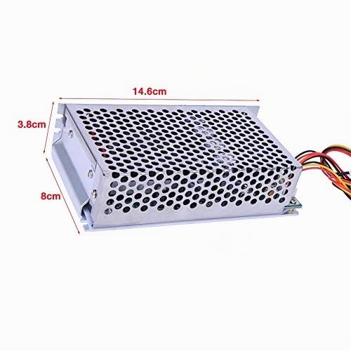 Akozon Régulateur de Vitesse de Moteur à Courant Continu, 10-50V 100A 5000W Contrôleur de Vitesse de Moteur Réversible avec Forward Brake Reverse Switch