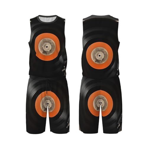 Maillot de basket-ball vintage gilet sport respirant et short de running homme 2 pièces