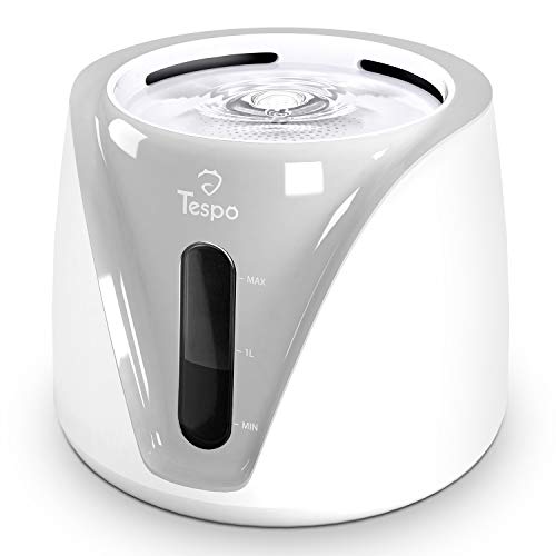 Tespo Cat Water Fountain Pet Drinking Water Dispenser 2L Super Quiet (Grey)