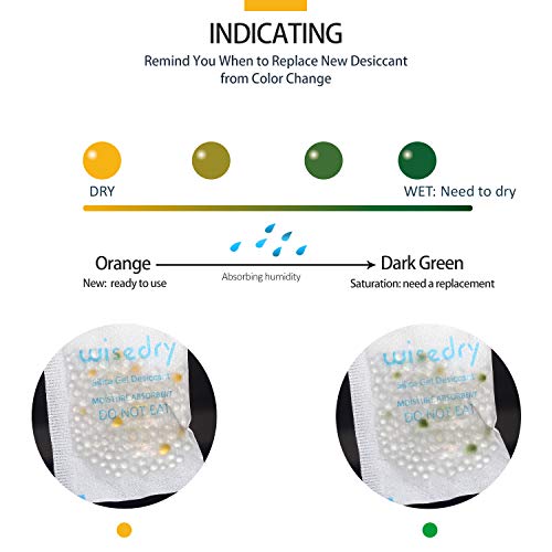 5 Gram [60 Packs] Food Grade Silica Gel Packs Rechargeable Desiccant Dehumidifiers Pouches With Color Indicating Beads Reusable Moisture Absorbers For Food Storage #TOP3