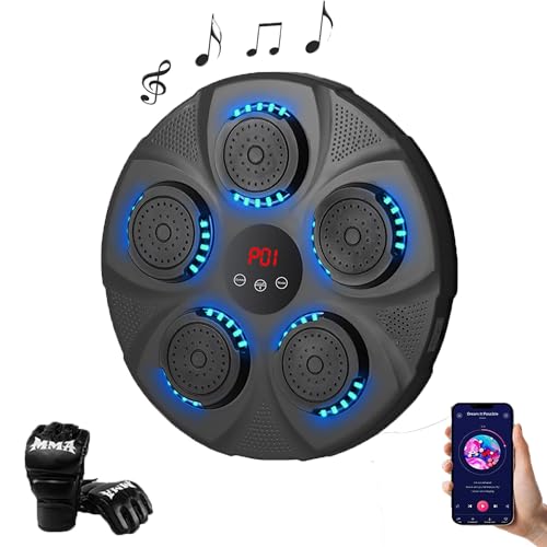 音楽ボクシング ミュージックボクシングマシン 音楽ボクシングマシンエクササイズ 電子ボクシングマシン スマートミュージックボクシングマシン ボクシングトレーニングミュージックボクシングマシン ストレス解消 スマートミュージックグローブ付き 壁掛け (グロー