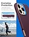 Caseology Nano Pop Mag for iPhone 16 Pro Case [Dual Layer Silicone Case Compatible with Magsafe] Military Grade Drop Tested (2024) - Burgundy Bean