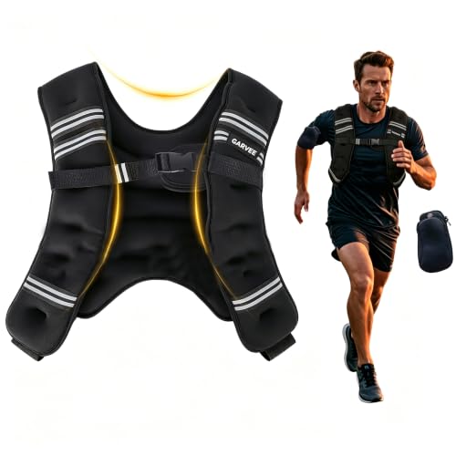 Garvee 12lb Weight Vest with Reflective Stripe for Workout - image 1