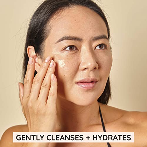 Aveeno Calm + Restore Nourishing Oat Facial Cleanser For Sensitive Skin, Gentle Face Wash With Nourishing Oat & Calming Feverfew, Hypoallergenic, Fragrance-Free, Refill Pouch, 16 Fl. Oz #TOP6