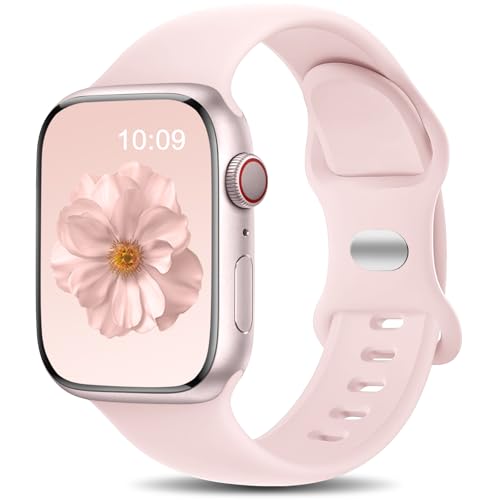 Ya en manzanajugosa.com: Charlam Compatible con Correa Apple Watch 40mm 41mm 38mm 42mm (Serie 11 10) para Mujer Hombre, Deportiva de Silicona Correas para iWatch SE Series 11 10 9 8 7 6 5 4 3 2 1 SE 3, Rosa Claro