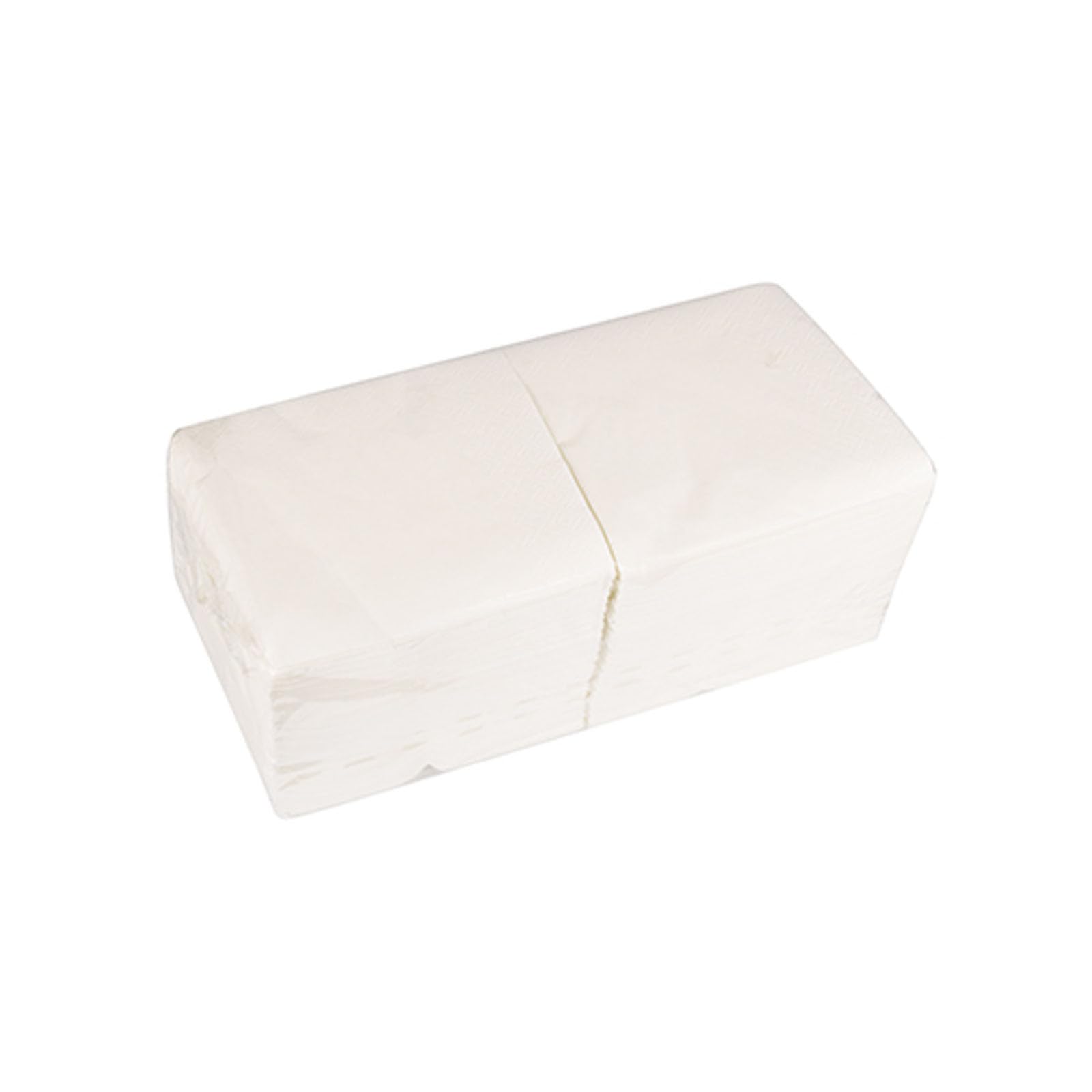 2000 Servietten, 2-lagig 1/4-Falz 25 cm x 25 cm weiss