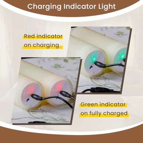 Bougies LED rechargeables pour éviter les risques de feu et les coulures de cire