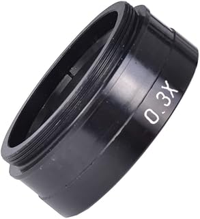 XuuSHA Acessórios de microscópio digital portátil 0,3 x microscópio estéreo auxiliar, lente Barlow, lentes objetivas, acessórios de microscópio