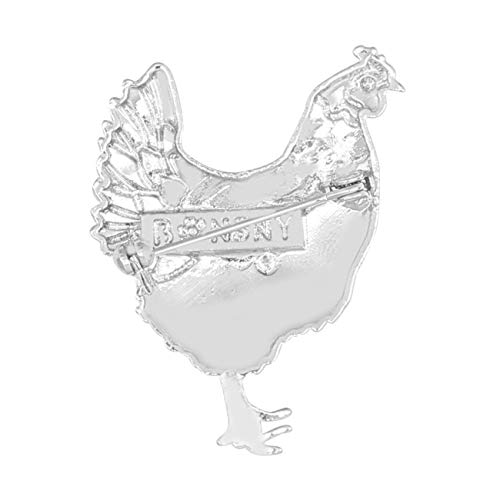 Image of DUOWEI Enamel Chicken Brooches Animals Lapel Pin Clothes Scarf Jewelry Gift for Women Girls
