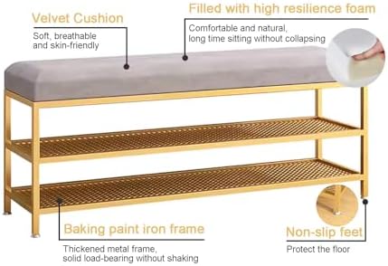 Mat Solid Wood Bed Boards Breathable Plate Foldable Plate Futon Frame FoldingFolding Floor Slatted Frame,3-Tier Shoe Storage Bench, Velvet Ottoman with Metal Frame, Entryway Organizer & Bedr