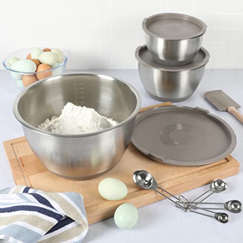 Martha-Stewart-Rhinewell-Mirror-Polish-6-Piece-Stainless-Steel-Mixing-Bowls-with-Lid-and-Non-Slip-Base-Grey Martha Stewart Rhinewell Mirror Polish 6 Piece Stainless Steel Mixing Bowls with Lid and Non Slip Base Grey