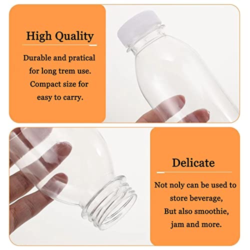 Milchflaschen Leere Milchflaschen Mit Deckel Saftflasche Zum Selbst Abfüllen Plastik Wasserflasche Transparente Trinkflasche Zum Selbst Befüllen Und Abfüllen Für Saft Joghurt Smoothie Wasser 250ml