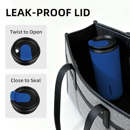Image of BJPKPK 16oz Insulated Travel Coffee Mug, Stainless Steel Tumbler