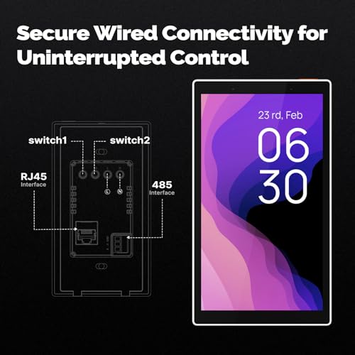 MOES Smart Home Touchscreen Control(1-Switch Panel), In-wall Smart Panel with Alexa Built-in, Compatible with Smart Life devices, Manage and Control Home Devices and Scenes with Touch and Voice by MOES - Image 7