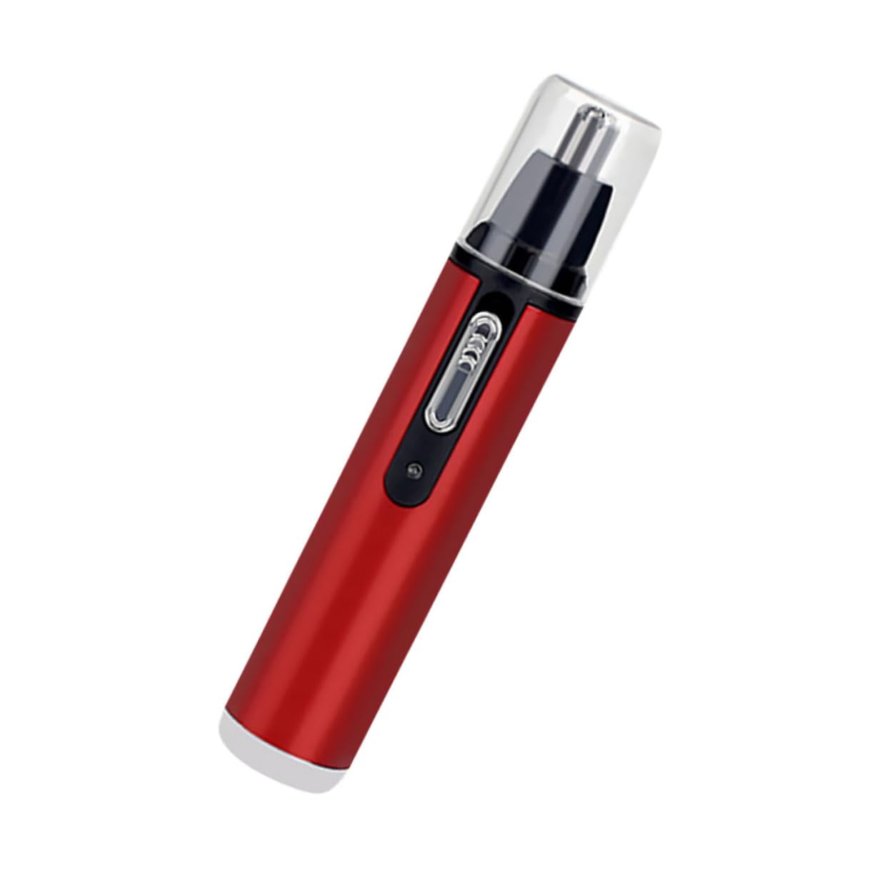 WOFASHPURET Rechargeable Nose and Eyebrow Trimmer Face Hair Remover Ingrown Hair Gentle Round Cutter Lightweight Red