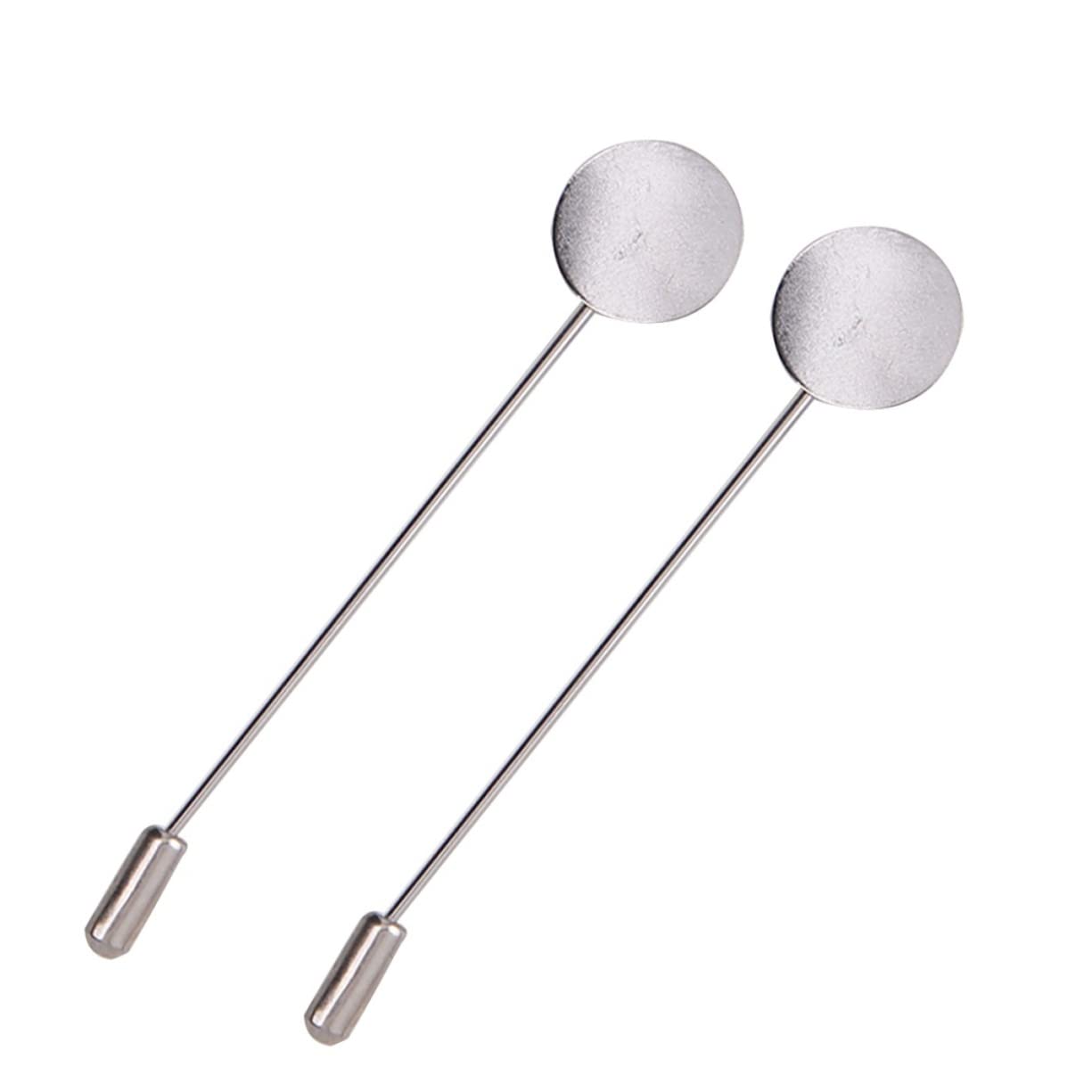 STOBOK 150piezas Tray De Seguridad Redondo Para Broches De Accesorios De Joyería Alfileres De Moda Para Sombreros Bufandas y Trajes Plateado