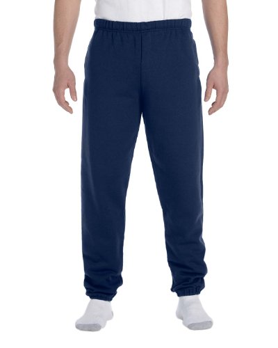 Adult 9.5 oz. Super Sweats® NuBlend® Fleece Pocketed Sweatpants 3XL J NAVY