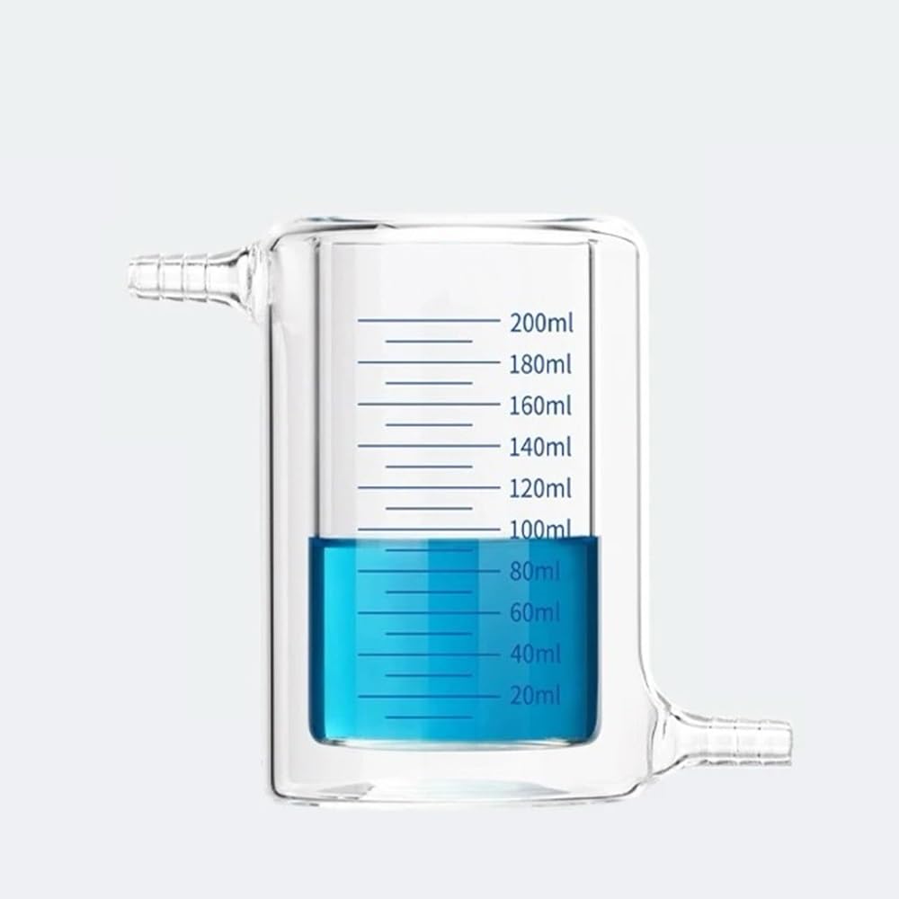 Zlewka laboratoryjna z dziobkiem, Dwuwarstwowa, laboratoryjna zlewka ze szkła borokrzemowego o pojemności 50-1000 ml(200ml)