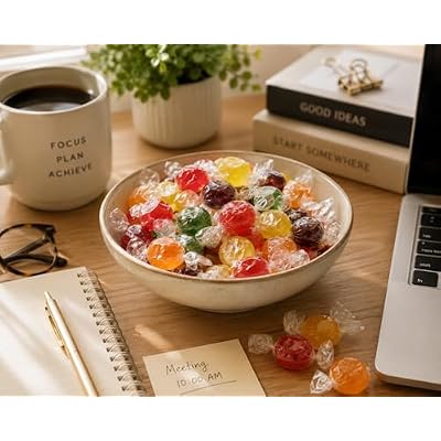 A Great Surprise Assorted Fruit Discs - 4 Pound Bag - Bulk Individually Wrapped Candy - Fruit Flavored Candies