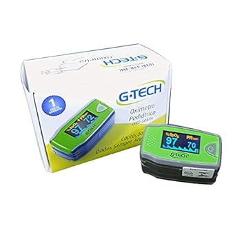 Oxímetro De Dedo infantil Profissional Alto Contraste e Fácil Leitura G-Tech