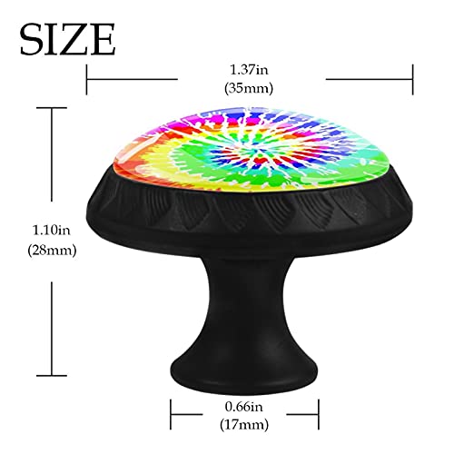 Boutons de tiroir commode 35mm poignée de meuble spirale multicolore