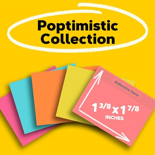 Image of Post-it Notes 1 3 /8 inch x 1 7 /8 inch Bright Colors - 100 sheets /pad - 18 pads - Total 1800 SHEET VALUE PACK