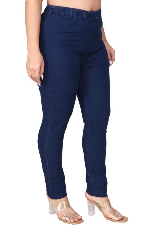 Image of Danbro Jeggings for Women | Slim Fit | Plus Size | high Waist | Stretchable Denim