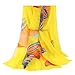 GERINLY Hawaiian Sarongs For Women Plus Size Beach Bikini Cover Up Geometrical Design Pareo Wrap Skirt (Yellow)