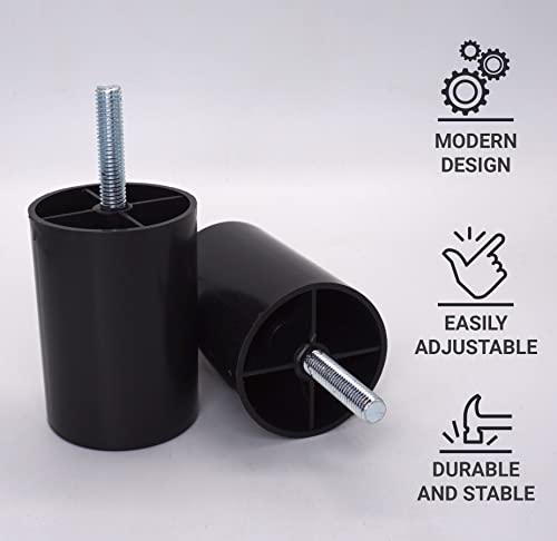 SKIR'CO Confezione da 4 gambe per mobili in