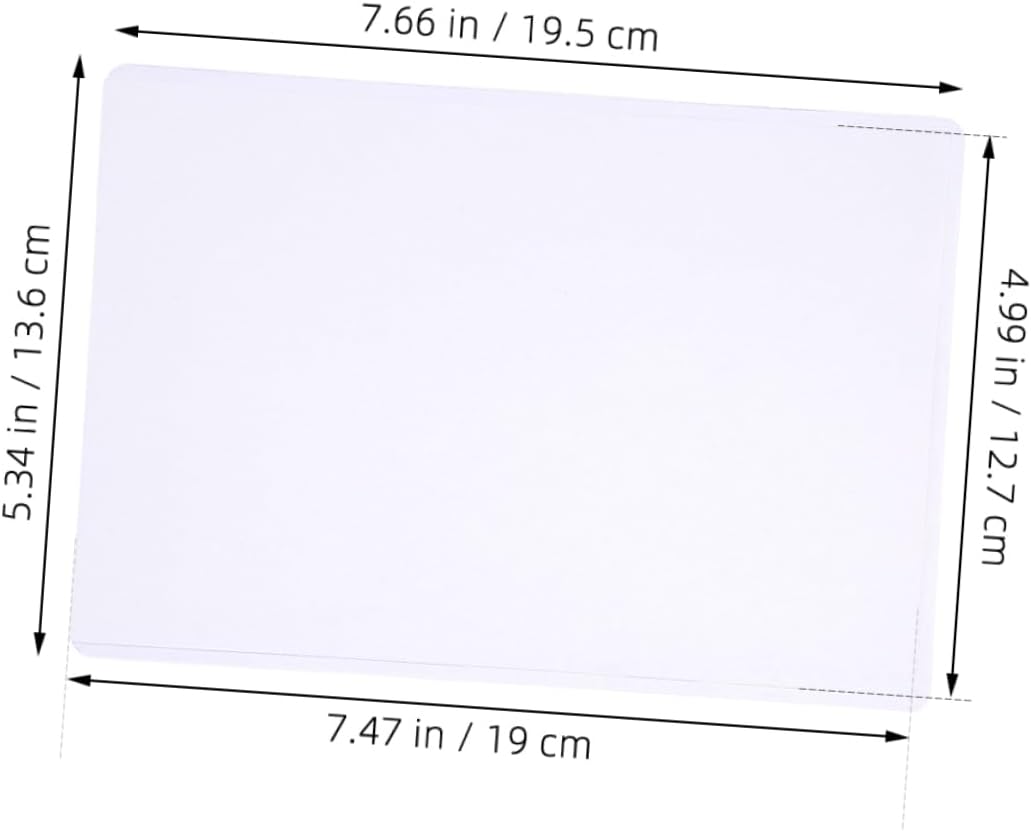 50pcs Transparent Photo Protectors Card Sleeves for Postcards Hard Holders Easy Access for Displaying and Storing Cards