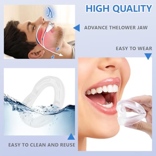 Anti Ronflement Efficace Puissant, 3 PCS Orthèse Anti-Ronflement, Ne Fait Pas Mal à La Bouche Anti Ronflement Efficace Puissant Apnee Du Sommeil Appareil Stockage IndéPendant pour un Sommeil Paisible – vue 6