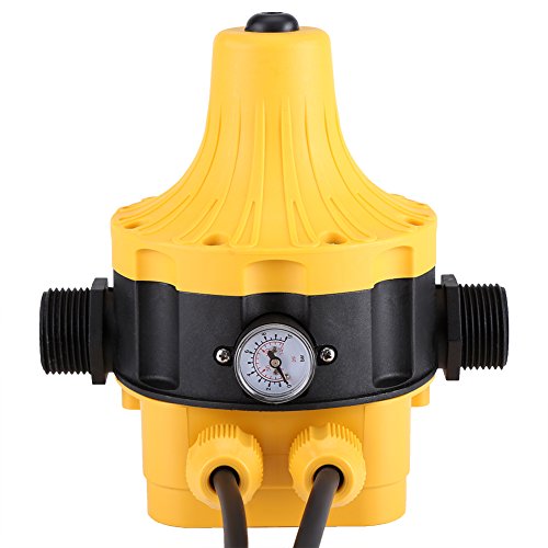 IP65 220 V Automatische Wasserpumpe Druckschalter Elektronische Druckregler Entwässerungspumpe automatisches Ein und Ausschalten mit Gauge Home Zubehör