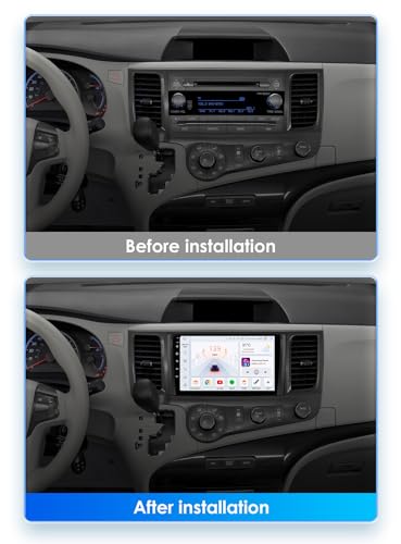 Radio 2 Din para Sienna 2010-2014 con Android 13 y pantalla de 9 pulgadas Y400s 2