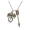 ALIMITOPIA Flying Dragon Charm Demon Fire Dragon Totem DIY Jewelry Making Charm Pendant for Handmade Necklace Bracelet Accessaries(20pcs)