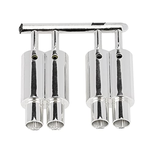 STARTIST 1/10 RCカーの装飾用の安定したツインエキゾーストマフラーセットの交換